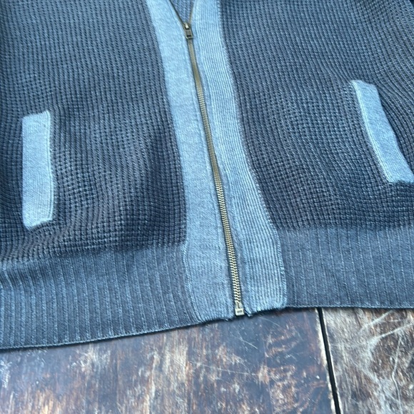 NWOT Soft Warm 100% Marino Wool Grandpa-core zip up cardigan oversized M - Picture 9 of 12